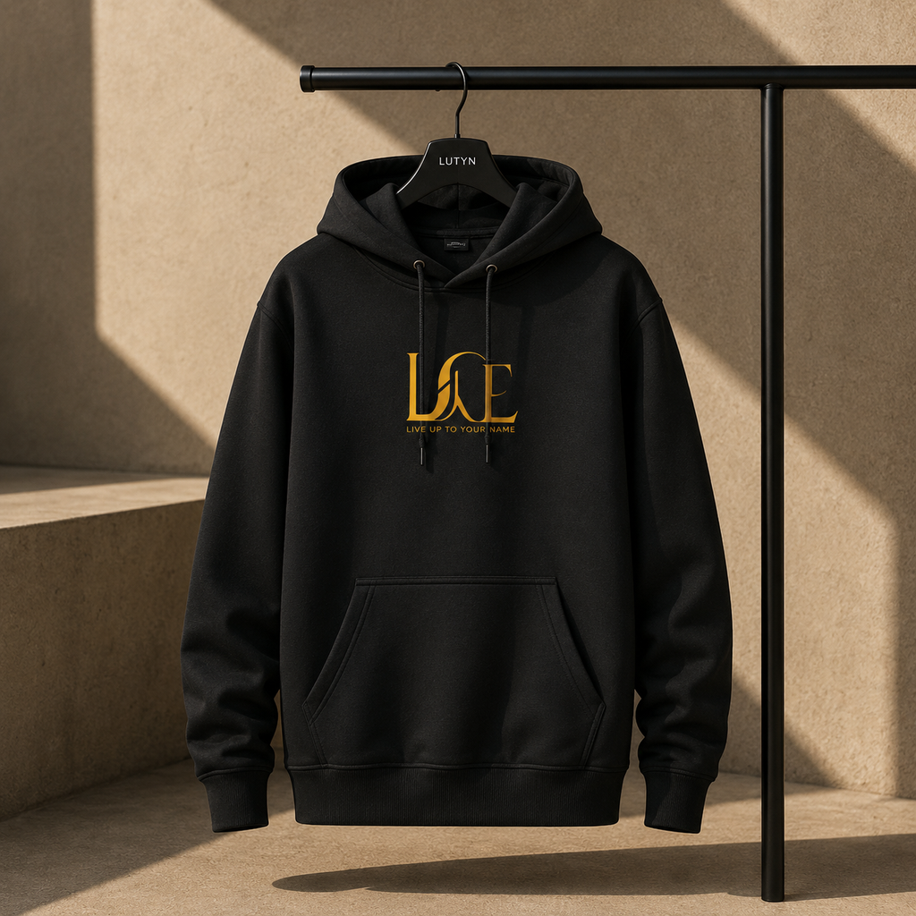 LUTYN Beanie TM LV Hoodie in black