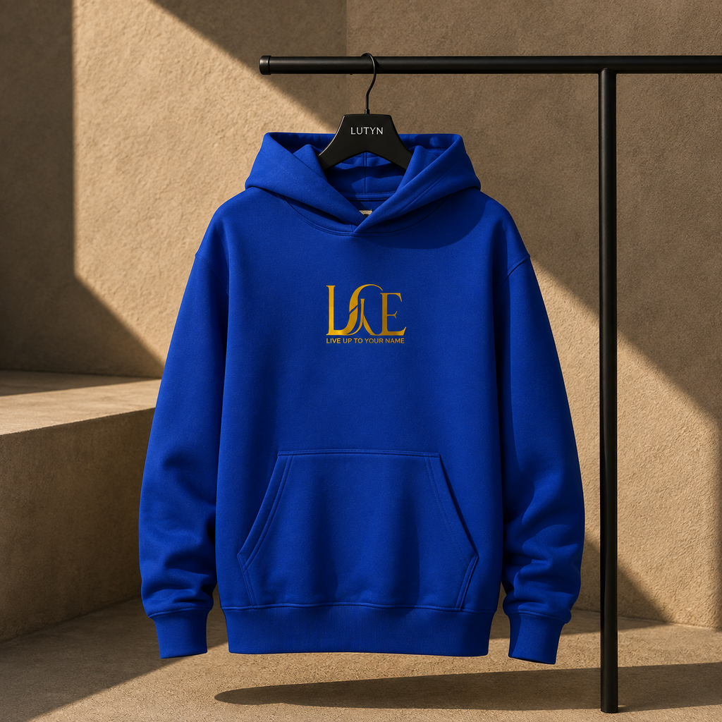 LUTYN Beanie TM LV Hoodie in blue